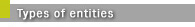 Types of entities